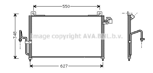 AVA QUALITY COOLING Конденсатор, кондиционер MZ5147